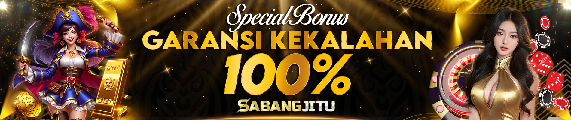SABANGJITU - Bonus Kekalahan 100%